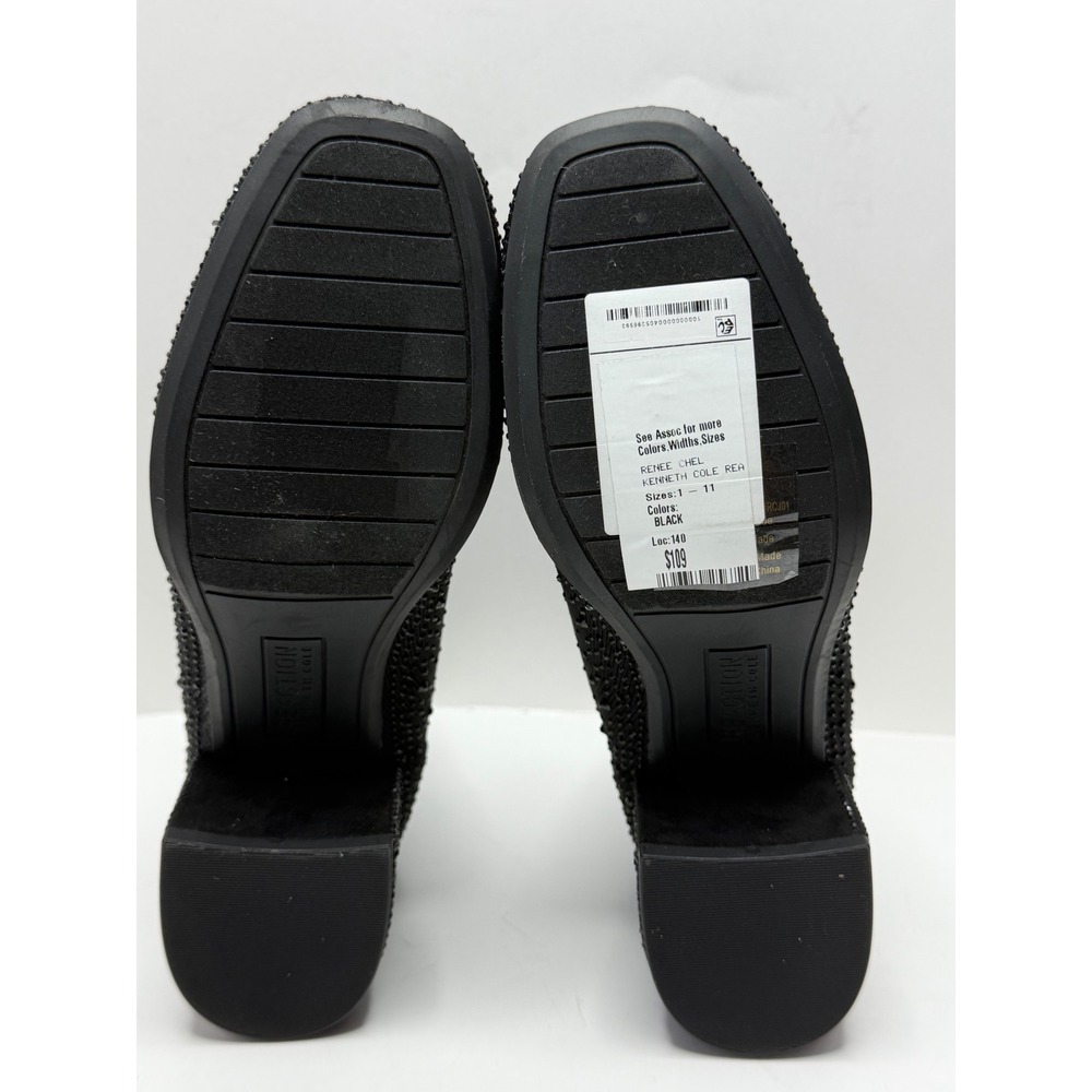 Kenneth Cole Reaction Women's Renee Jewel Booties Black Knit Size 7M NWT/BOX - Picture 9 of 10